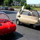 Microcars at the Lane Motor Museum, left to right: Peel Trident, BMW Isetta, Peel P50. Photo credit: Stef Schrader